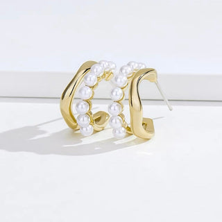 DOUBLE PEARL OHRRINGE