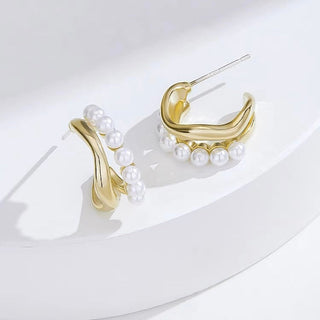DOUBLE PEARL OHRRINGE