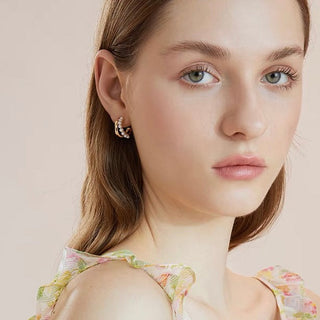 DOUBLE PEARL OHRRINGE