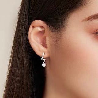 FANCY PEARL OHRRINGE S925 SILBER