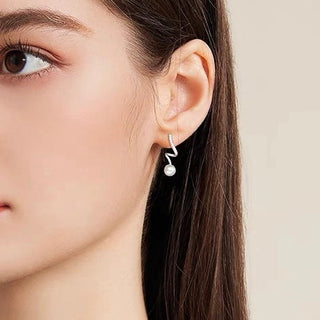 FANCY PEARL OHRRINGE S925 SILBER