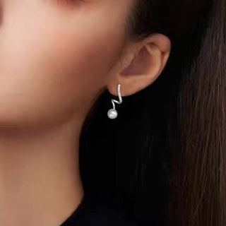 FANCY PEARL OHRRINGE S925 SILBER