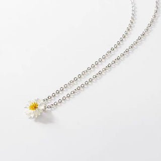 DAISY FLOWER NECKLACE S925 SILVER