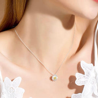 DAISY FLOWER NECKLACE S925 SILVER