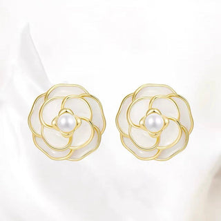 ELEGANT CAMELLIA EARRINGS