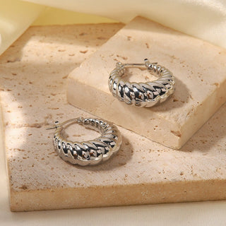 CARMEN HOOP EARRINGS SILVER