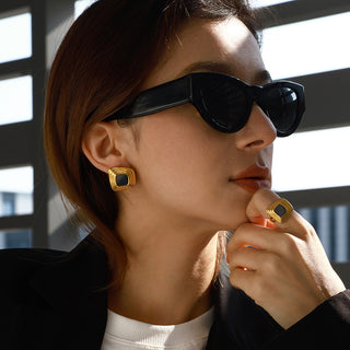 Valeria Statement Ohrringe Gold