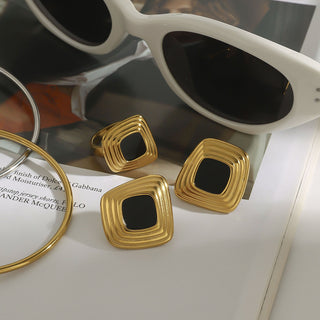 Valeria Statement Ohrringe Gold