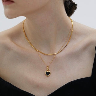 CARA HEART HALSKETTE GOLD