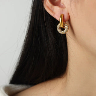 JESS DIAMOND EARRINGS GOLD