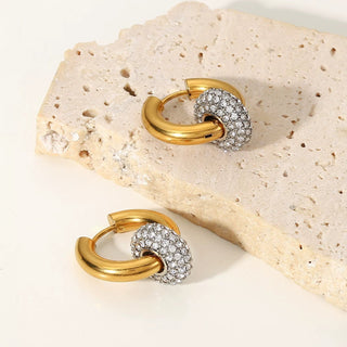 JESS DIAMOND EARRINGS GOLD