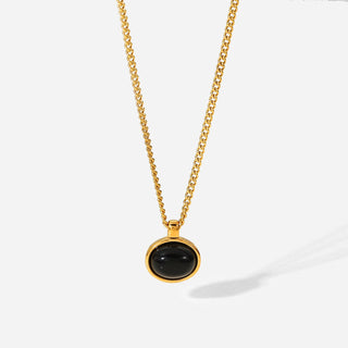 MYSTICA AMBER HALSKETTE GOLD
