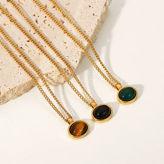 MYSTICA AMBER HALSKETTE GOLD