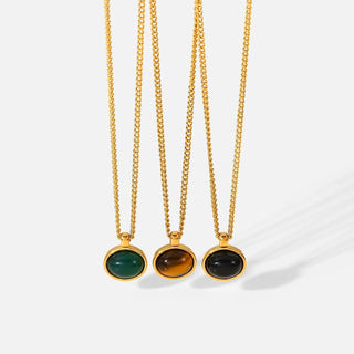 MYSTICA AMBER HALSKETTE GOLD