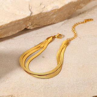 TRIO SNAKE CHAIN ARMBAND GOLD