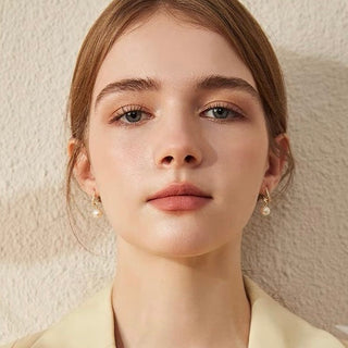 ELEGANT PEARL EARRINGS GOLD