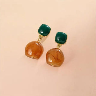 GREEN BROWN OPAL OHRRINGE
