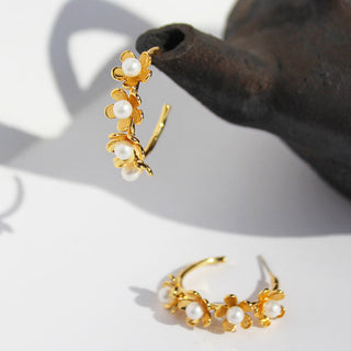 LOVE PEARL EARRINGS GOLD