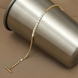 PEARL TWIST ARMBAND GOLD