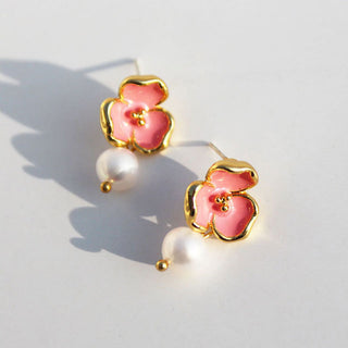 SAKURA PEARL EARRINGS GOLD