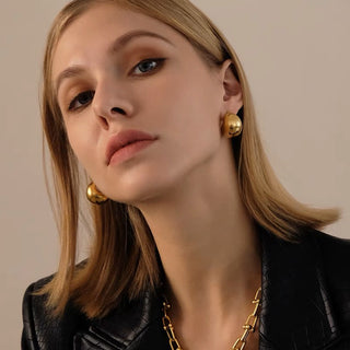 CHIC SPHERE EARRINGS GOLD